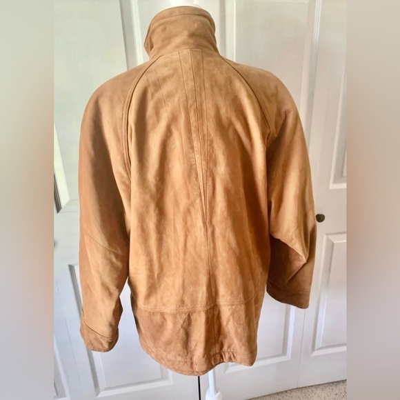 Leather jacket J.L. Colebrook mens size small suede coat - Picture 2 of 7